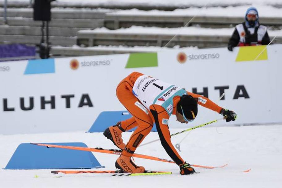 Domani scattano a Lahti (Fin), che li ospita per la settima volta, i Mondiali di sci nordico. Ecco il venezuelano Adrian Solano impegnato nella qualificazione della 10 km. Ap